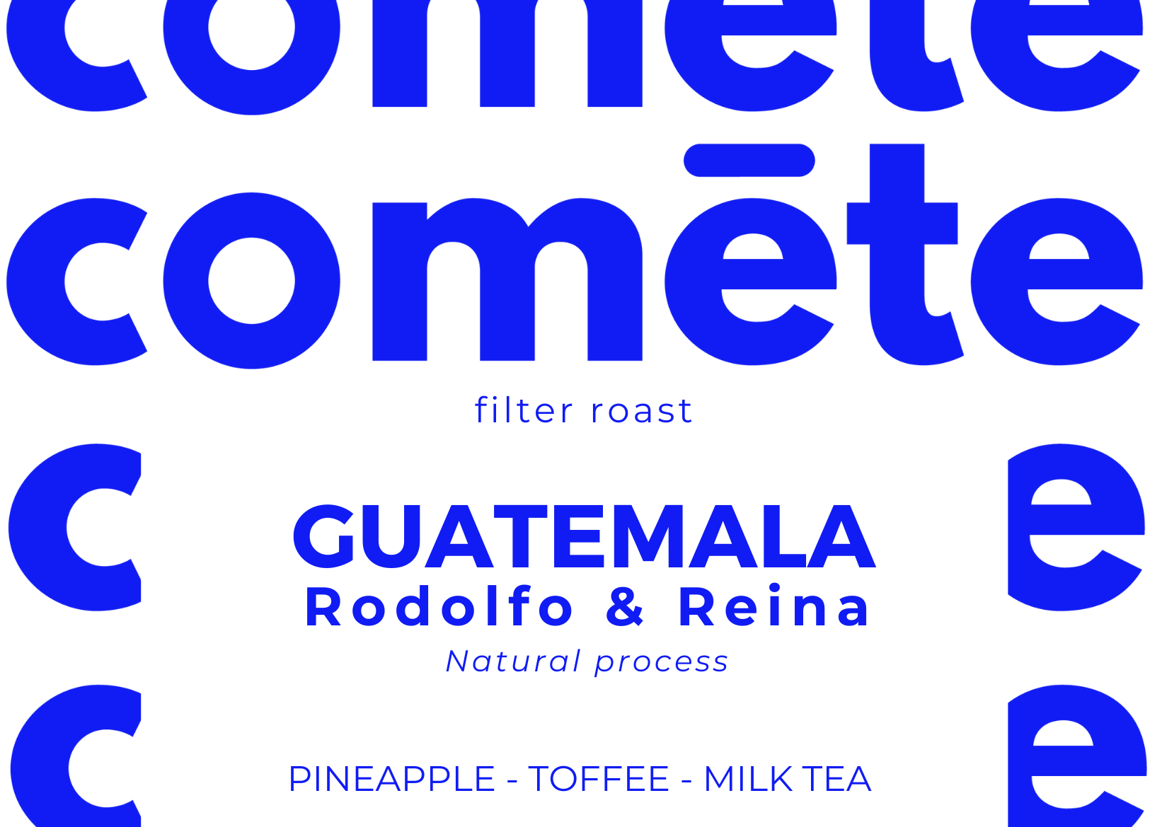 Rodolfo & Reina - La Pila coffee farm - Guatemala - natural process - pineapple toffee milk tea - pacamara